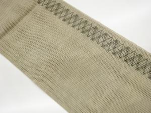 幾何学模様織出し夏用名古屋帯